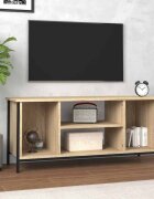 vidaXL ТВ шкаф бетонно сиво 102x35x45 см инженерно дърво