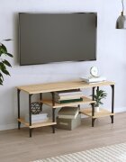 vidaXL ТВ шкаф бетонно сиво 102x35x455 см инженерно дърво