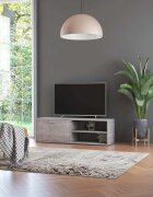 vidaXL ТВ шкаф бетонно сиво 120x34x37 см инженерно дърво