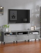 vidaXL ТВ шкаф бетонно сиво 150x30x445 см инженерно дърво