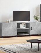 vidaXL ТВ шкаф Бетонно сиво 150x30x50 см инженерно дърво
