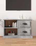 vidaXL ТВ шкаф бетонно сиво 73x355x475 см инженерно дърво