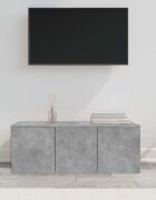 vidaXL ТВ шкаф бетонно сиво 80x34x30 см инженерно дърво