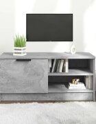 vidaXL ТВ шкаф бетонно сиво 80x35x365 см инженерно дърво