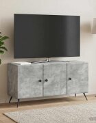 vidaXL ТВ шкаф Бетонно сиво 99 x 345 x 50 см Инженерна дървесина
