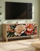vidaXL ТВ шкаф BORNE 102 x 33 x 50 см Сонома Инженерна дървесина