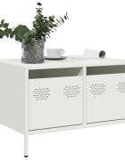 vidaXL ТВ шкаф бял 68x50x435 см студеновалцувана стомана