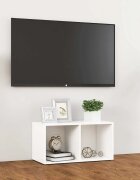 vidaXL ТВ шкаф бял 72x35x365 см инженерно дърво