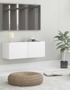 vidaXL ТВ шкаф бял 80x30x30 см инженерно дърво