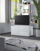 vidaXL ТВ шкаф бял 80x34x36 см инженерно дърво