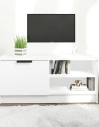 vidaXL ТВ шкаф бял 80x35x365 см инженерно дърво