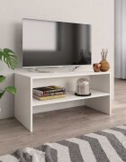 vidaXL ТВ шкаф бял 80x40x40 см инженерно дърво