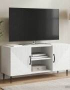 vidaXL ТВ шкаф Бяло 102 x 345 x 50 см Инженерна дървесина