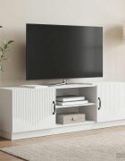 vidaXL ТВ шкаф Бяло 150 x 31 x 47 см Инженерна дървесина