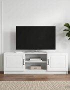 vidaXL ТВ шкаф Бяло 150 x 31 x 47 см Инженерна дървесина