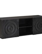vidaXL ТВ шкаф Черен 105 x 30 x 35 см