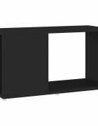 vidaXL ТВ шкаф черен 60x24x32 см инженерно дърво