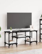 vidaXL ТВ шкаф Черния дъб 102 x 35 x 455 см