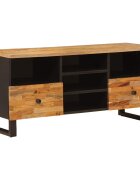 vidaXL ТВ шкаф Corona Кафяво 100 x 33 x 46 см Солидно мангово дърво