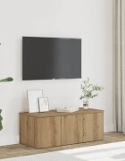 vidaXL ТВ шкаф дъб артизан 80x34x30 см инженерно дърво