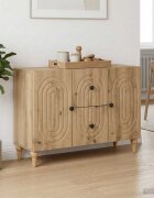 vidaXL ТВ шкаф Дъб артизан 89 x 345 x 60 см Инженерна дървесина