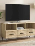 vidaXL ТВ шкаф Дъб сонома 102 x 345 x 50 см Инженерна дървесина