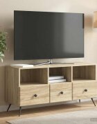 vidaXL ТВ шкаф Дъб сонома 102 x 345 x 50 см Инженерна дървесина