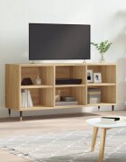 vidaXL ТВ шкаф дъб сонома 1035x30x50 см инженерно дърво