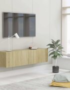 vidaXL ТВ шкаф дъб сонома 120x30x30 см инженерно дърво