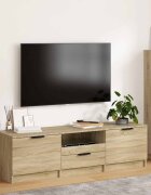 vidaXL ТВ шкаф дъб сонома 140x35x40 см инженерно дърво