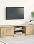 vidaXL ТВ шкаф дъб сонома 140x40x355 см ПДЧ