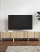 vidaXL ТВ шкаф Дъб сонома 147 x 345 x 30 см Инженерна дървесина