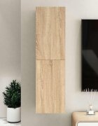 vidaXL ТВ шкаф дъб сонома 305x30x110 см инженерно дърво