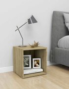 vidaXL ТВ шкаф дъб сонома 37x35x37 см инженерно дърво