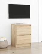 vidaXL ТВ шкаф дъб сонома 40x35x54 см инженерно дърво