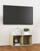 vidaXL ТВ шкаф дъб сонома 72x35x365 см инженерно дърво