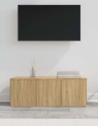 vidaXL ТВ шкаф дъб сонома 80x34x30 см инженерно дърво