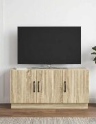 vidaXL ТВ шкаф Дъб сонома 99 x 345 x 47 см Инженерна дървесина