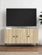 vidaXL ТВ шкаф Дъб сонома 99 x 345 x 50 см Инженерна дървесина