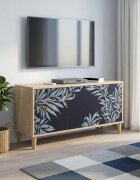 vidaXL ТВ шкаф DOKKUM 102 x 33 x 50 см Сонома Инженерна дървесина