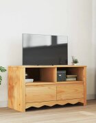 vidaXL ТВ шкаф Drammen Дъб 99 x 43 x 55 см Масивна борова дървесина