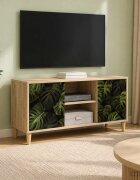 vidaXL ТВ шкаф ELBURG 102 x 33 x 50 см Сонома Инженерна дървесина