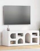 vidaXL ТВ шкаф ELST 100 x 35 x 40 см Бяло Инженерна дървесина