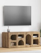 vidaXL ТВ шкаф ELST 100 x 35 x 40 см Дъб Инженерна дървесина