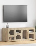 vidaXL ТВ шкаф ELST 100 x 35 x 40 см Сонома дъб Инженерна дървесина