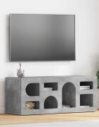 vidaXL ТВ шкаф ELST 100 x 35 x 40 см Циментено сиво
