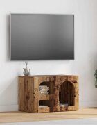vidaXL ТВ шкаф ELST 60 x 35 x 40 см Старо дърво Инженерна дървесина