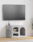 vidaXL ТВ шкаф ELST 60 x 35 x 40 см Циментено сиво Инженерна дървесина