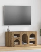 vidaXL ТВ шкаф ELST 80 x 35 x 40 см Дъб Инженерна дървесина