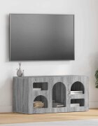 vidaXL ТВ шкаф ELST 80 x 35 x 40 см Сив Сонома Инженерна дървесина
